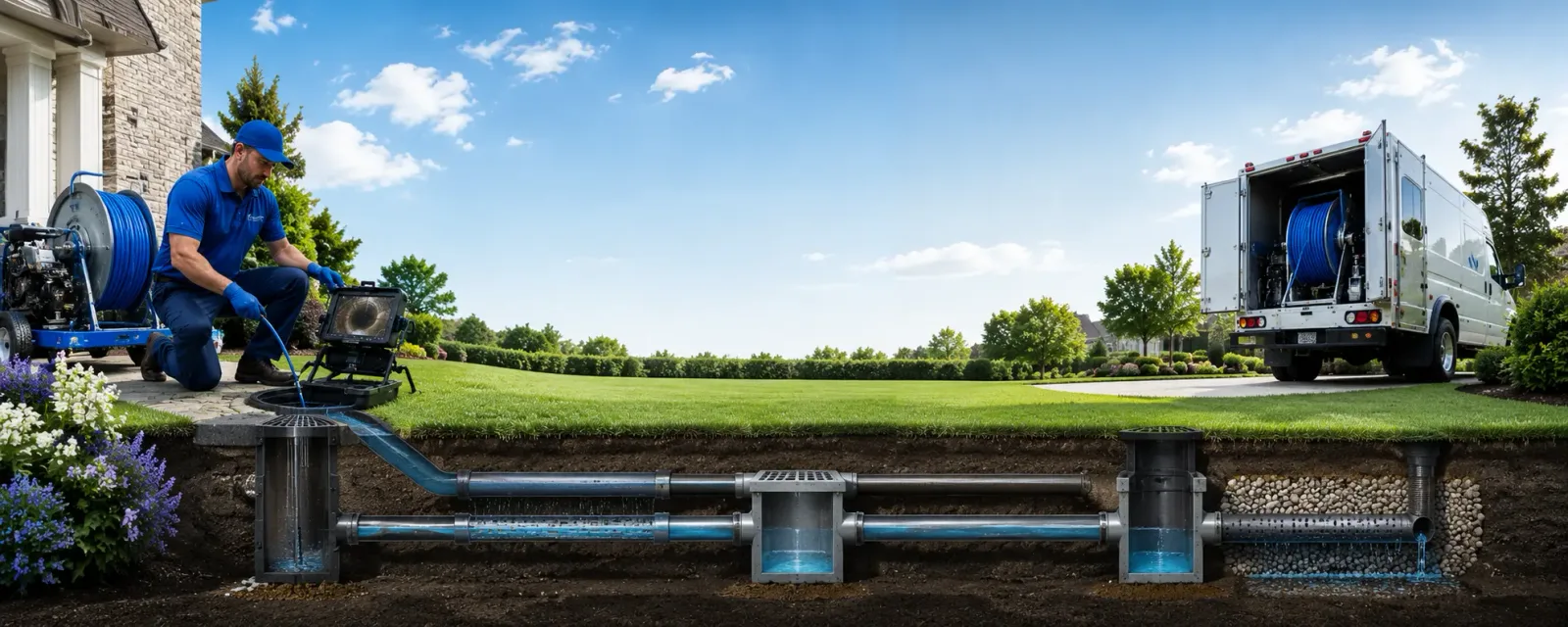 Outdoor drain cleaning information for Creve Coeur, MO